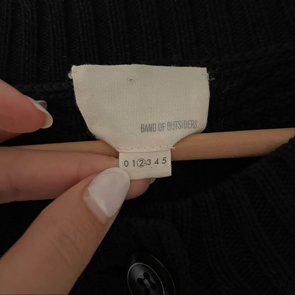 Band Of Outsiders Drowning Cable Crewnck Angora-Blend Sweater - Picture 10 of 12